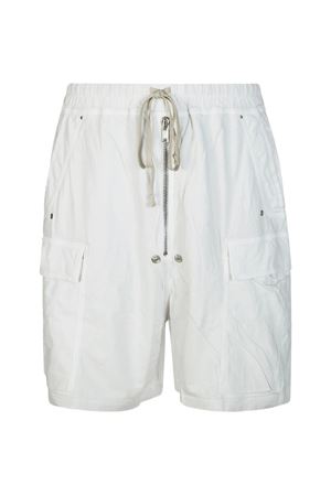 White cotton cargo shorts RICK OWENS DRKSHDW | DU01F4369RN11
